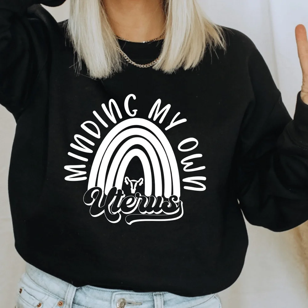Minding My Own Uterus Graphic Sweatshirt - Picture 2 of 4